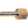 Brass Fitting 3/8 Inch ID Hose Barb Fitting - 3/8 Inch Female NPTF