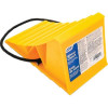 Camco Heavy-Duty Plastic Yellow Wheel Chock with Rope for Boat Trailers and More