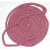 3/8 Inch x 20 Ft Burgundy Double Braid Nylon Mooring and Docking Line for Boats
