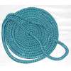 3/8 Inch x 20 Ft Teal Double Braid Nylon Mooring and Docking Line for Boats