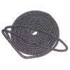3/8 Inch x 15 Ft Black Double Braid Nylon Mooring and Docking Line for Boats