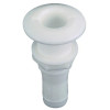 Perko Plastic Braod Flange Thru Hull Connector for 3/4" Hose - White