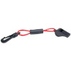 Black and Red Floating Signal Whistle with Lanyard for Boats, PWCs, Kayaks