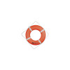 Cal June Buoys Closed Foam 24 Inch Life Ring with Webbing Straps - Orange