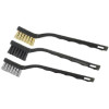 Hyde Tools 7 Inch Handle Stainless Steel Bristle Mini Brush - 3 Pack