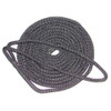 3/8 Inch x 20 Ft Black Double Braid Nylon Mooring and Docking Line for Boats