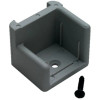 T-H Marine Anti-Rattle Pontoon Door Stop for Right Hand Hinge - Gray