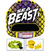 Seachoice 50 x 48 Inch 1 Rider Sea-Beast 1 Deck Towable Tube Bundle for Boats