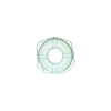 Cal June Buoys Closed Foam 19 Inch Life Ring with Webbing Straps - White