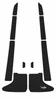 BlackTip Jetsports Mat compatible with Kawasaki 97-00 900 1100 STX/01-02
