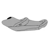 BlackTip Jetsports Seat Cover for Yamaha WaveRunner VX Cruiser 2007-2009 (Gray)