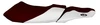 BlackTip Jetsports Seat Cover for Yamaha XL700 XL760 XL1200 1998-2004 (Burgundy/White)
