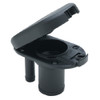 Black Combination Gas Fill and Fuel Tank Vent for Boats