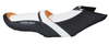 Hydro-Turf seat cover for GTR 215 (12-16)/GTI SE 130, GTI SE 155, GTI LTD 155 (11-19) / GTR 230 (17-19) (White/Orange/Black)