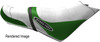 Hydro-Turf seat cover for Spark + Trixx 2-Up (14-23) (White/Lime Green)