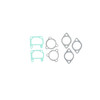 Intake Gasket Kit Fits Kawasaki 11009-3056 11009-3057 16062-510 JS550 SX