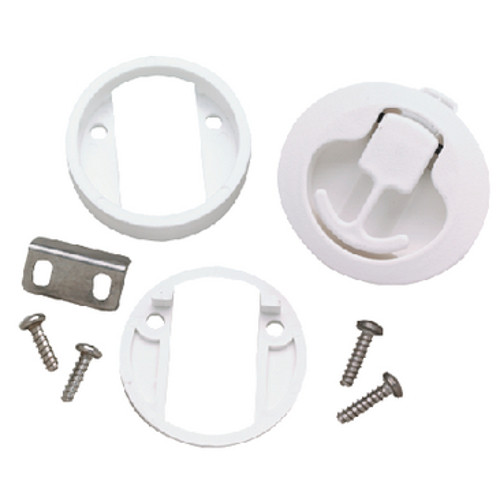 2" Corrosion Resistant White Plastic Slam Latch for Boats, RVs and More