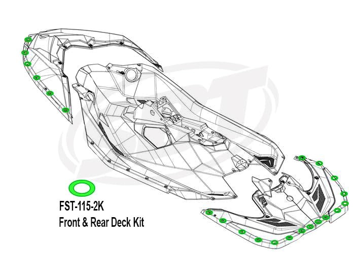 Stainless Steel Oval Washer Kit - Sea-Doo 291003880 (Select Models)