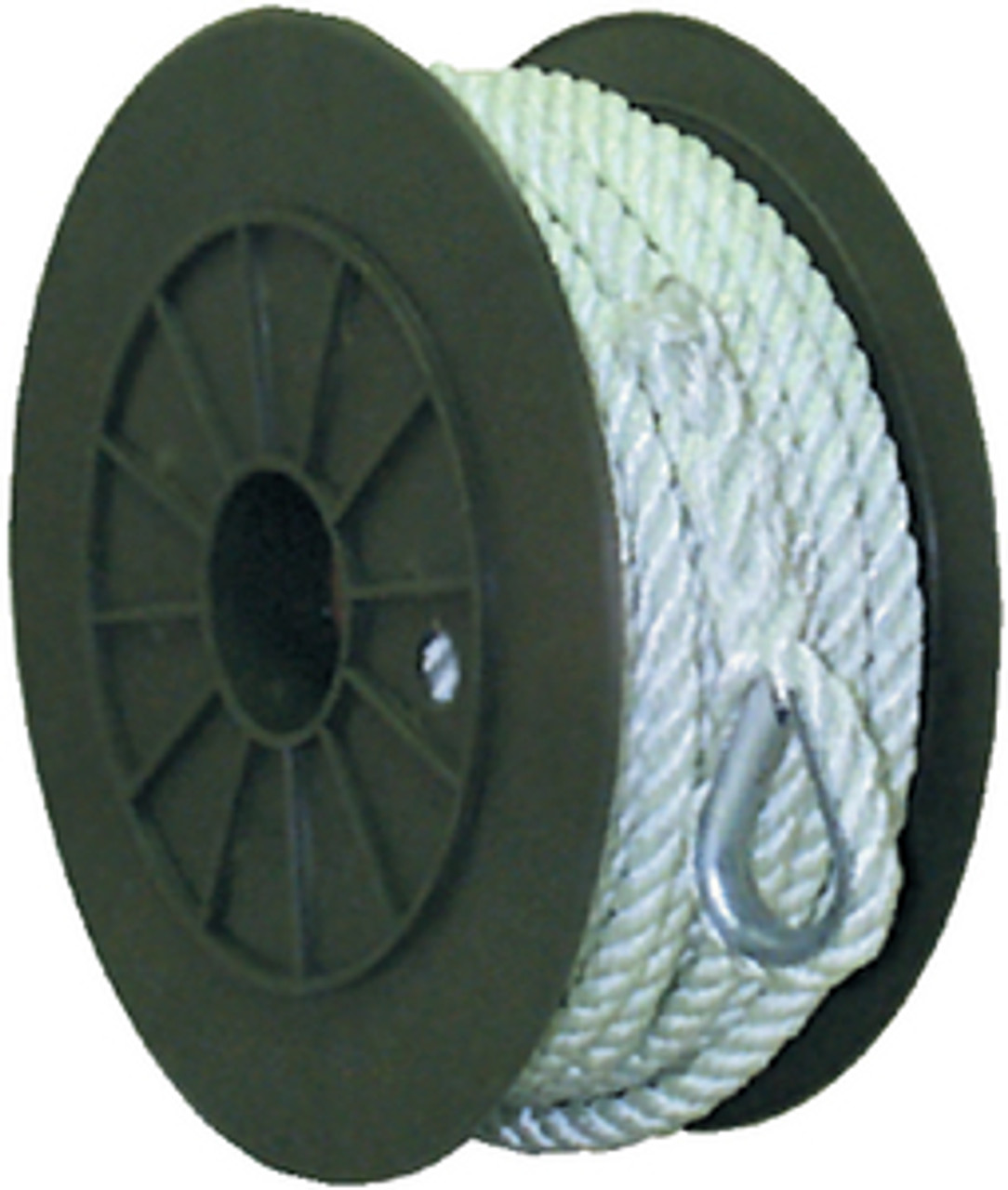 3/8 Inch x 50 Ft Three Strand Twisted Nylon Anchor Line for Boats