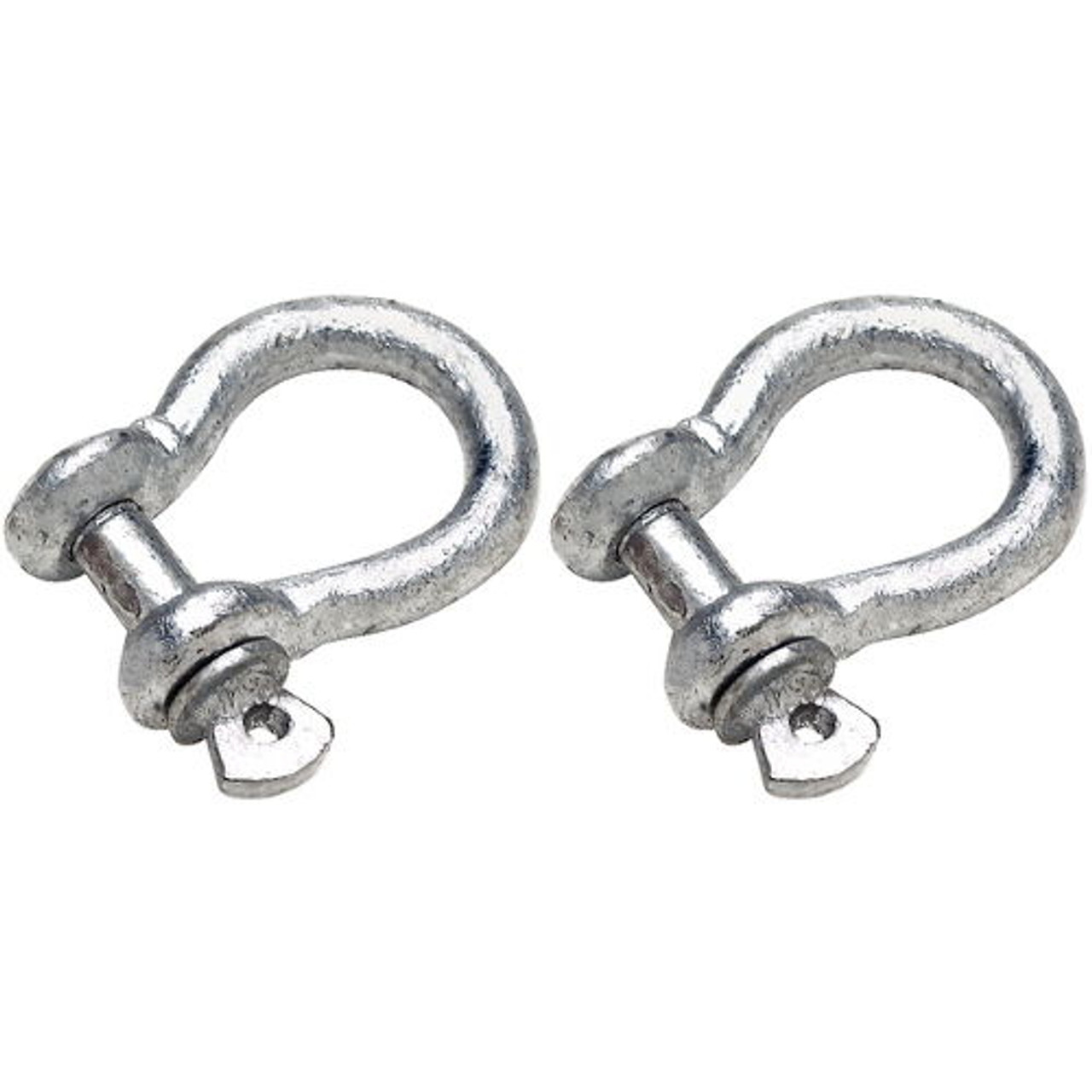 2 Pack 3/8 Inch Galvanized Anchor Shackles for Boats 8,800 lbs Breaking Strength