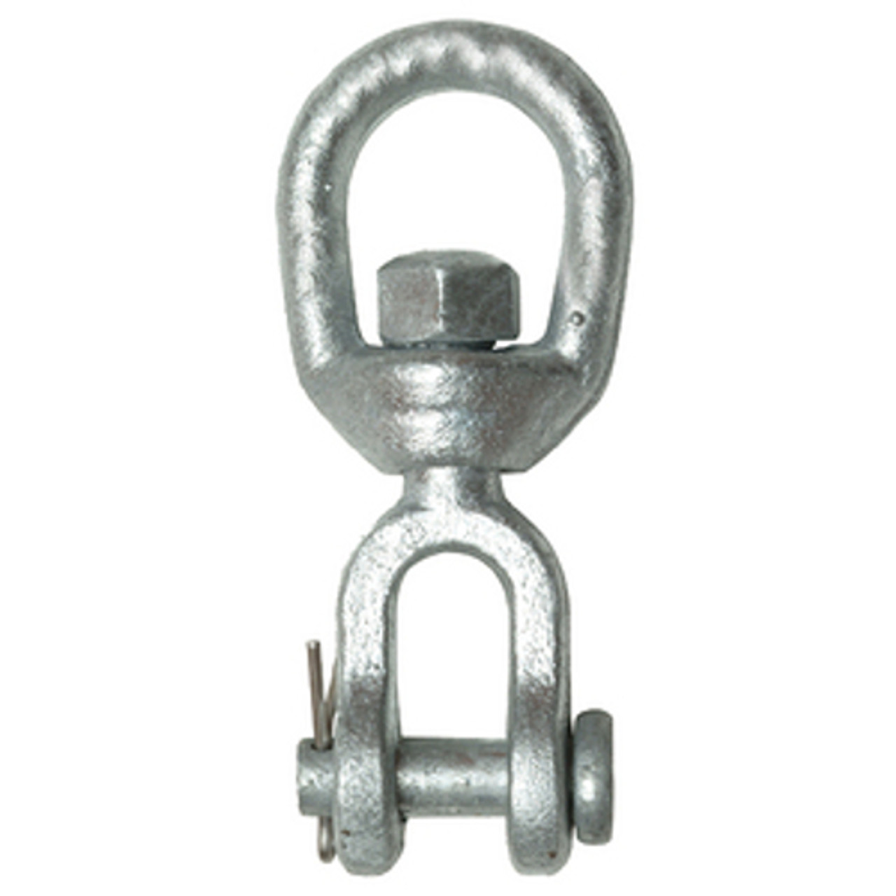5/8 Inch Galvanized Jaw to Eye Swivel for Boats 26,000 lbs Breaking Strength