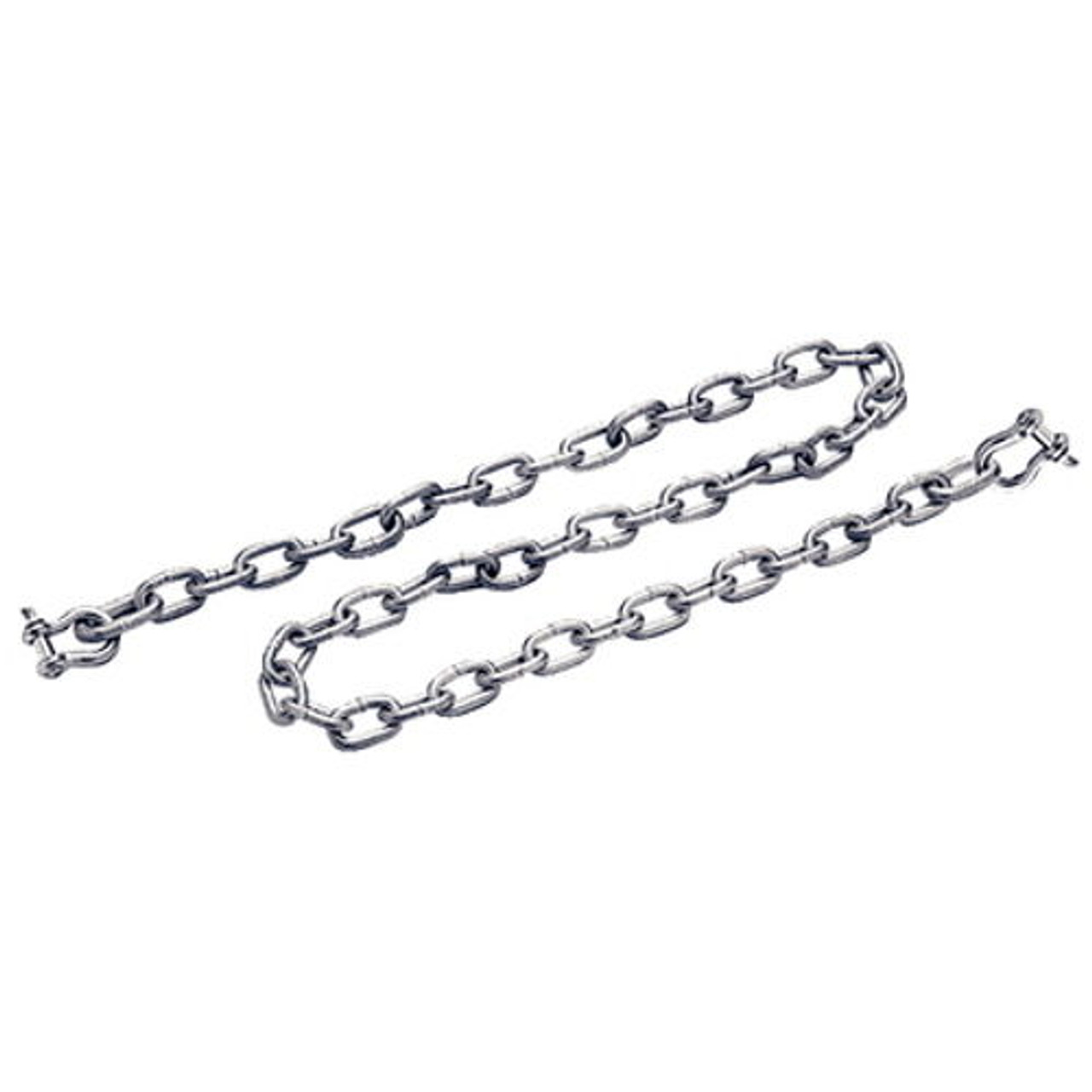 1/4 Inch x 4 Ft Galvanized Anchor Lead Chain with 5/16 Inch Shackles for Boats
