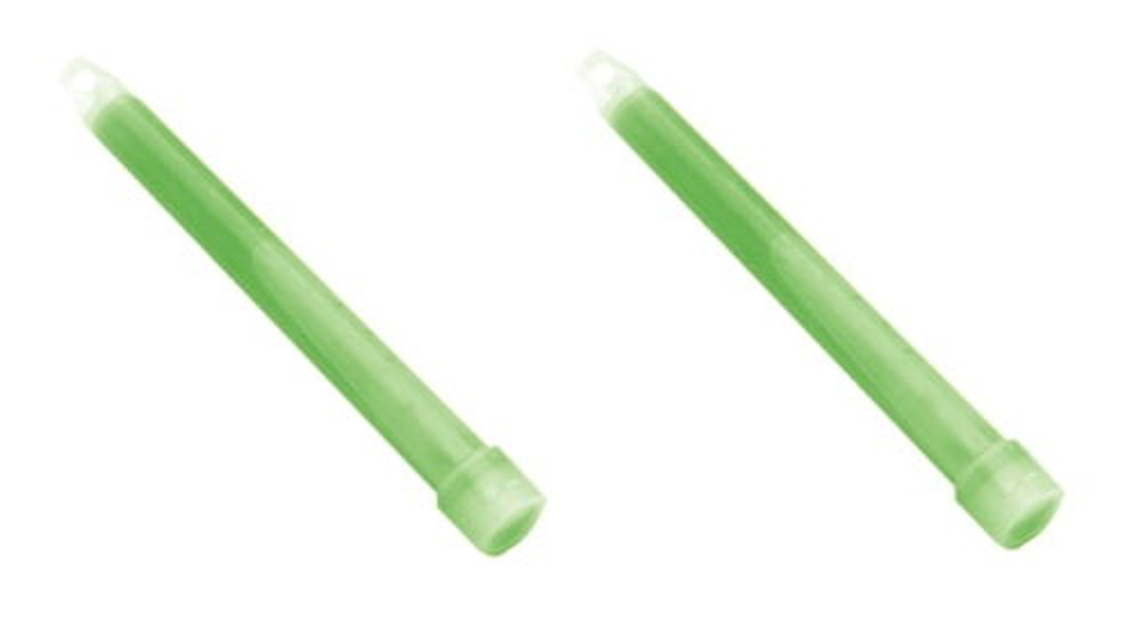 Pack of 2 Personal Marker Green Light Sticks for Boats - Lasts Up to 12 Hours