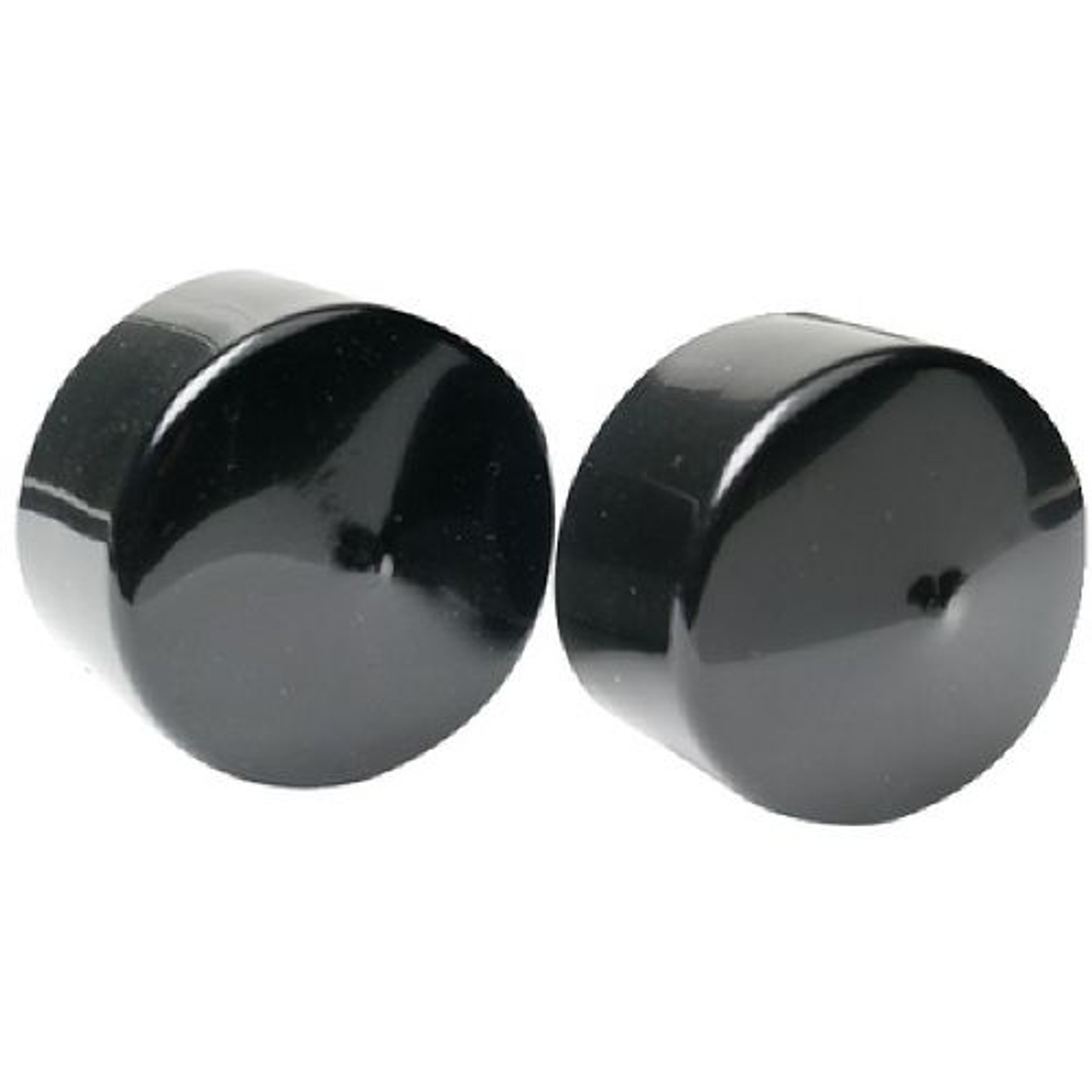 Pack of 2 Black Plastic Boat Trailer Bearing Protector Covers