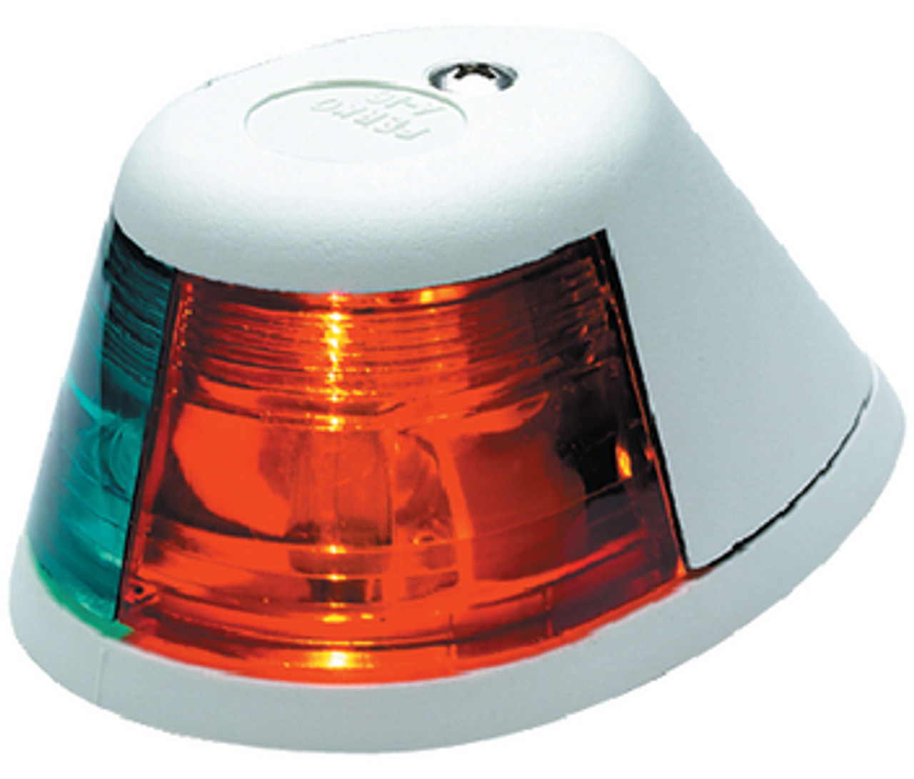 White Plastic Bi-Color Combination Deck Mount Bow Navigation Light for ...