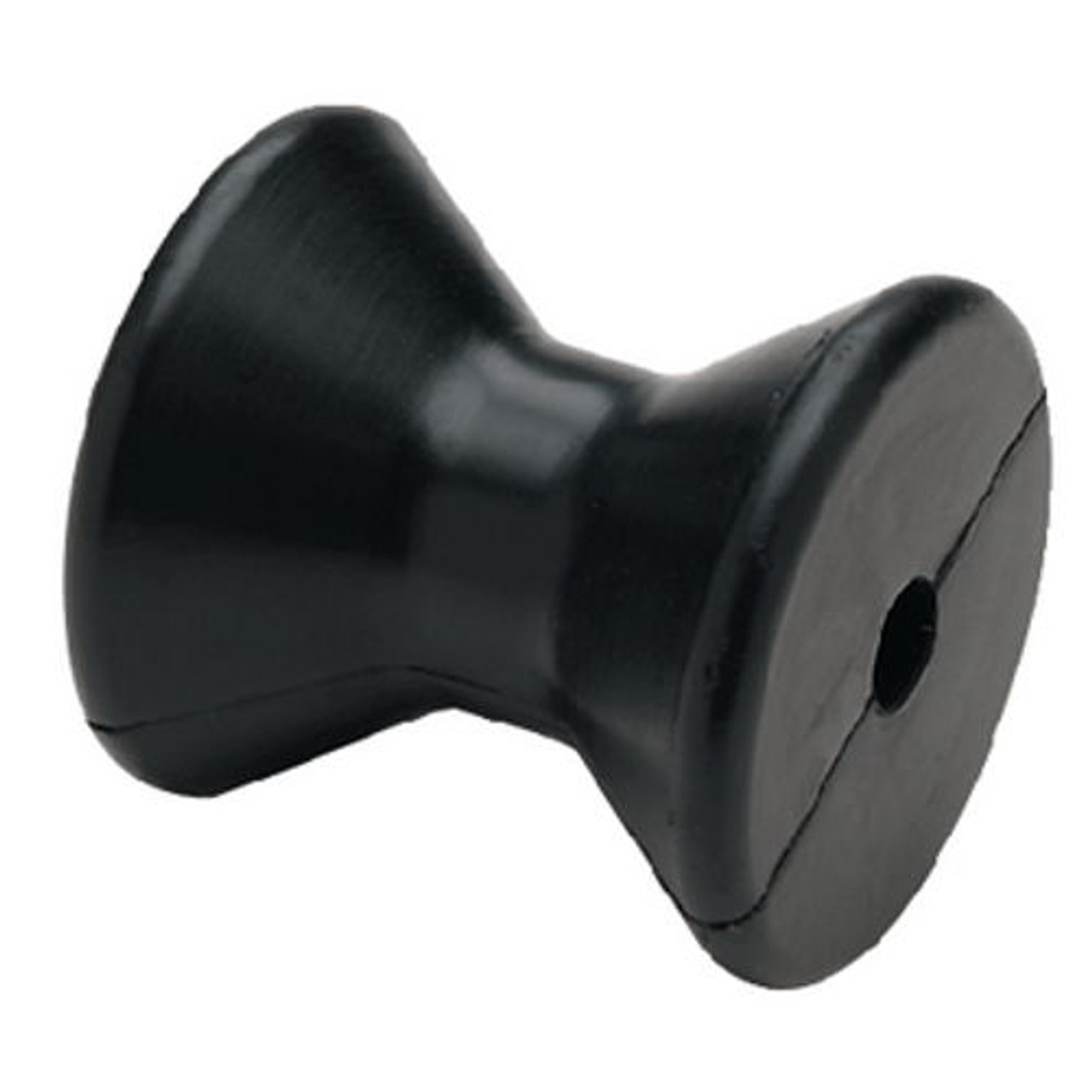 4 Inch Mounting Width Boat Trailer Black Molded Rubber Bow Stop Roller