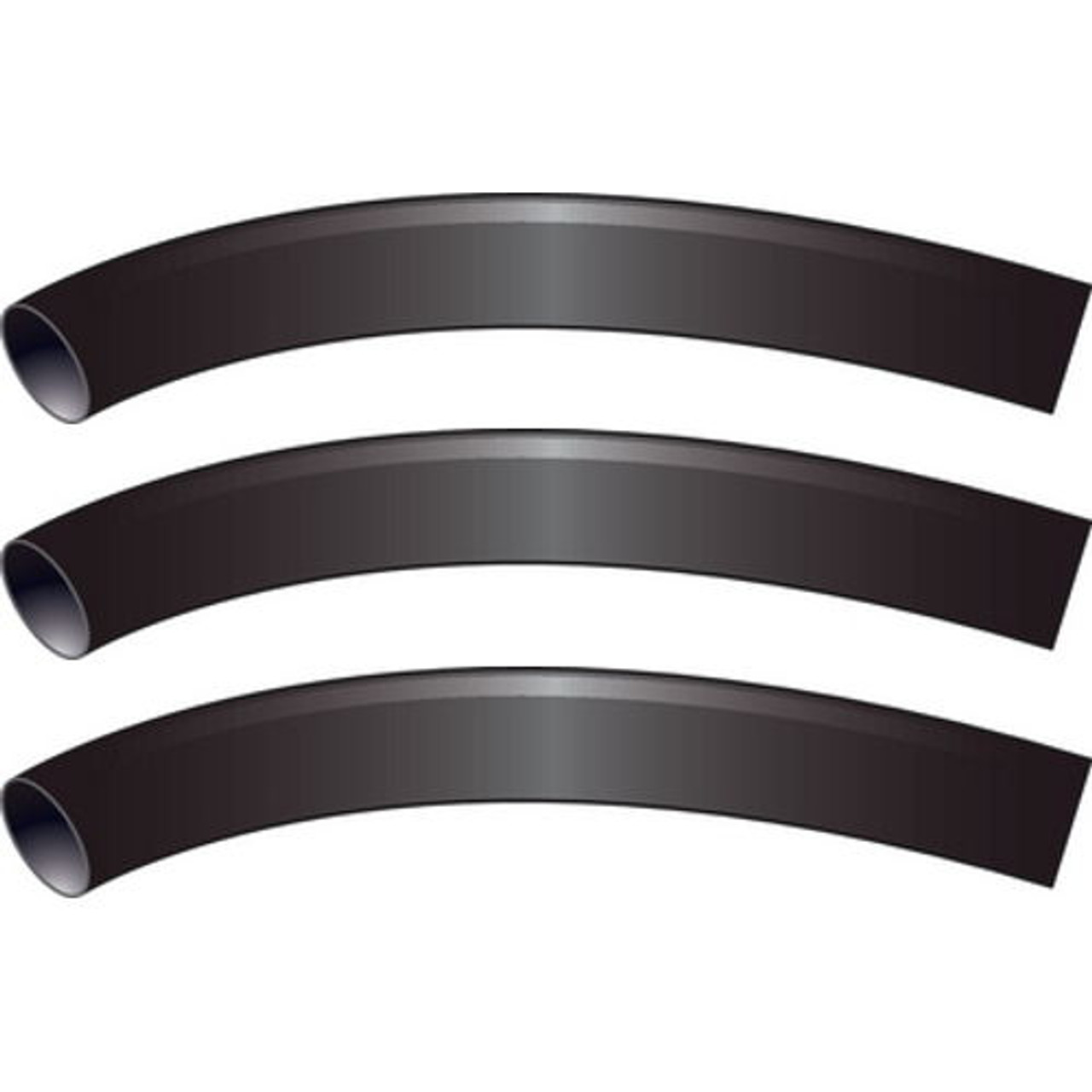 3 Pack of Black 3/16 Inch x 3 Inch 3:1 Heat Shrink Tubing with Sealant for Boats