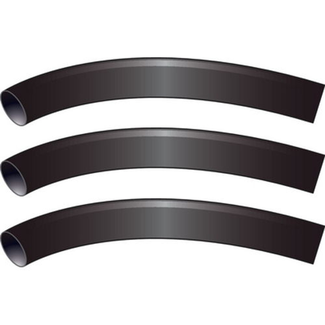 3 Pack of Black 1/4 Inch x 3 Inch 3:1 Heat Shrink Tubing with Sealant for Boats