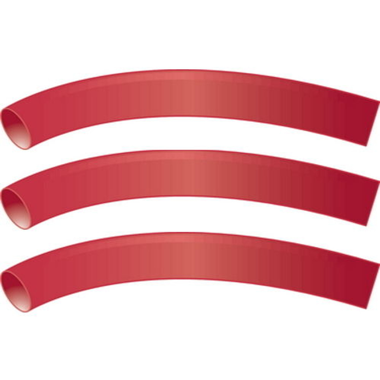 3 Pack of Red 1/8 Inch x 3 Inch 3:1 Heat Shrink Tubing with Sealant for Boats