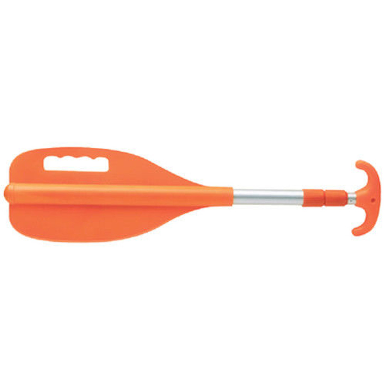 26 Inch to 72 Inch Telescoping Orange Colored Aluminum Paddle for Boats