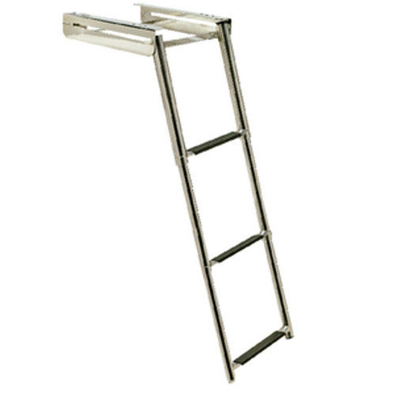 3 Step Stainless Steel Under Deck Slide Mount Telescoping Ladder for Boats