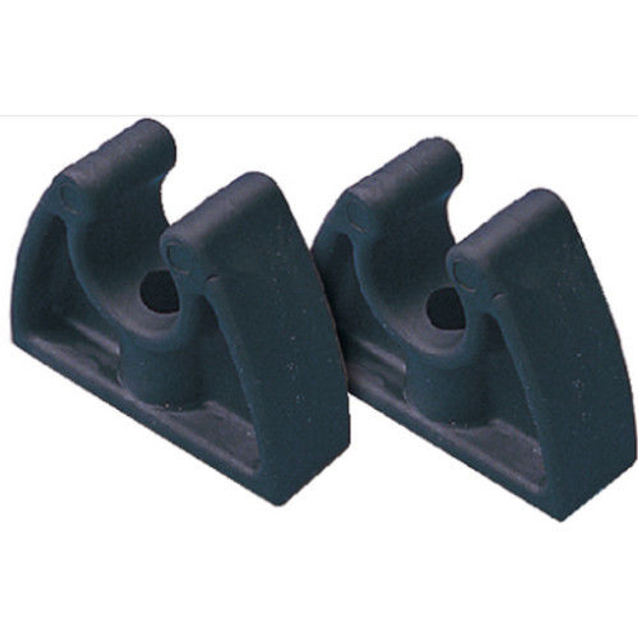 Pack of 2 Rubber Pole Storage Clips for Boats - Poles 3/4 Inch to 1 Inch OD