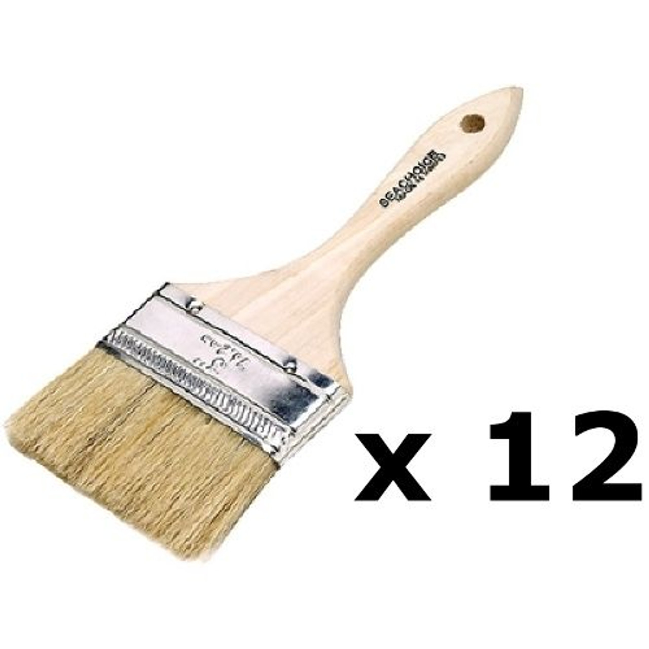 Seachoice 12 Pack of 2 Inch Double Thick Chip Paint Brushes for Resins or  Bottom Paint - White's Marine