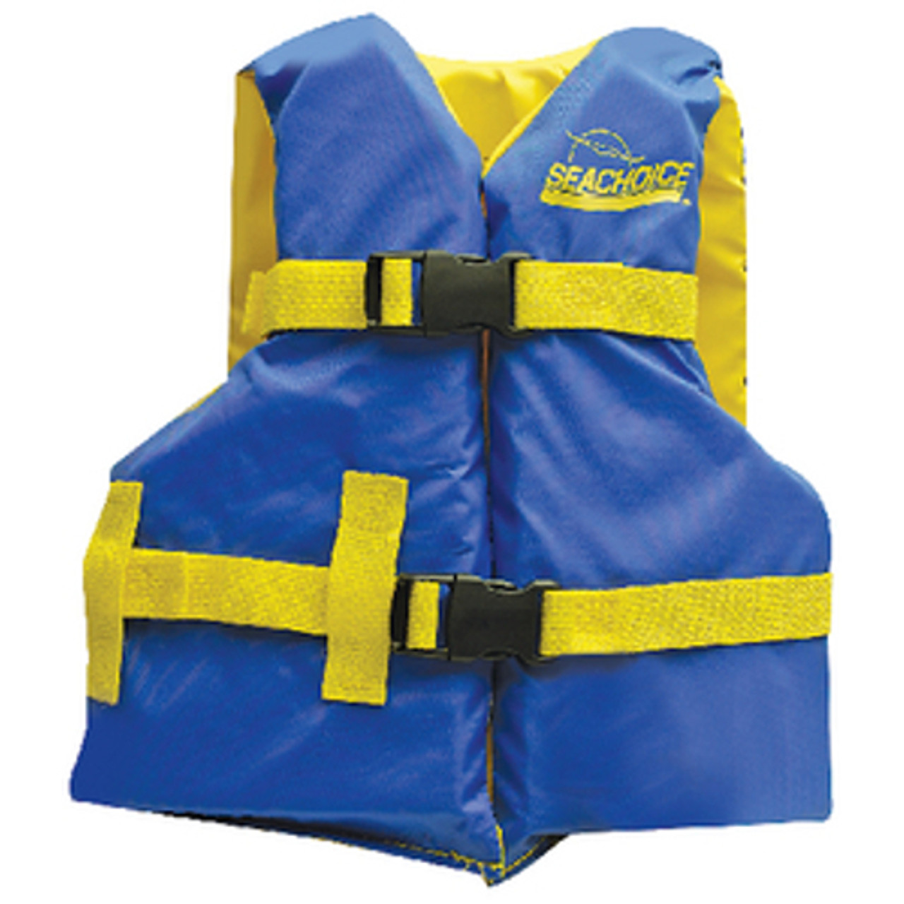 Seachoice Blue and Yellow Youth Sized Type III PFD Safety, Life & Ski Vest for Boats