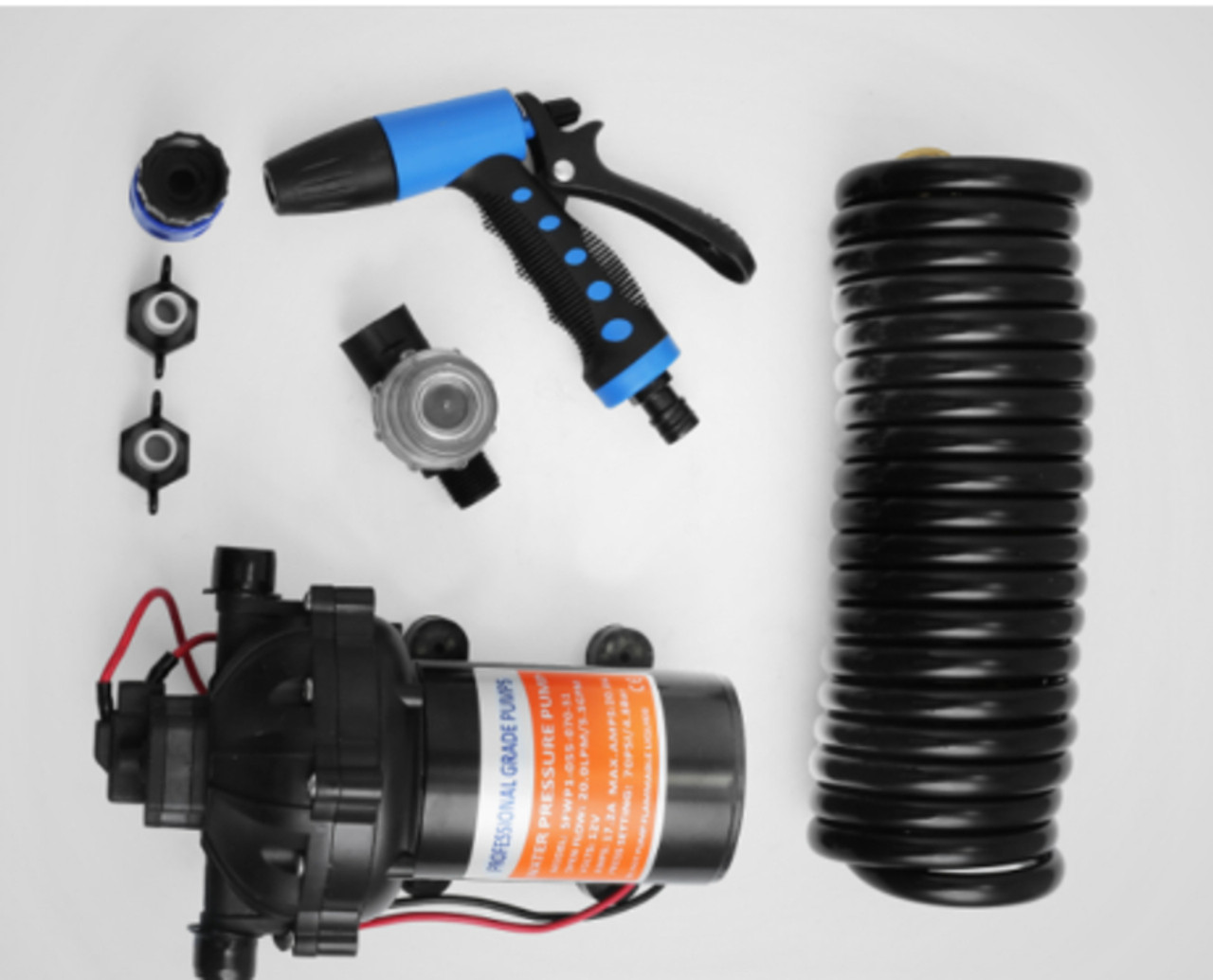 5.5 GPM Wash Down System Pump Kit with 70 PSI Automatic Cut Off for Boats