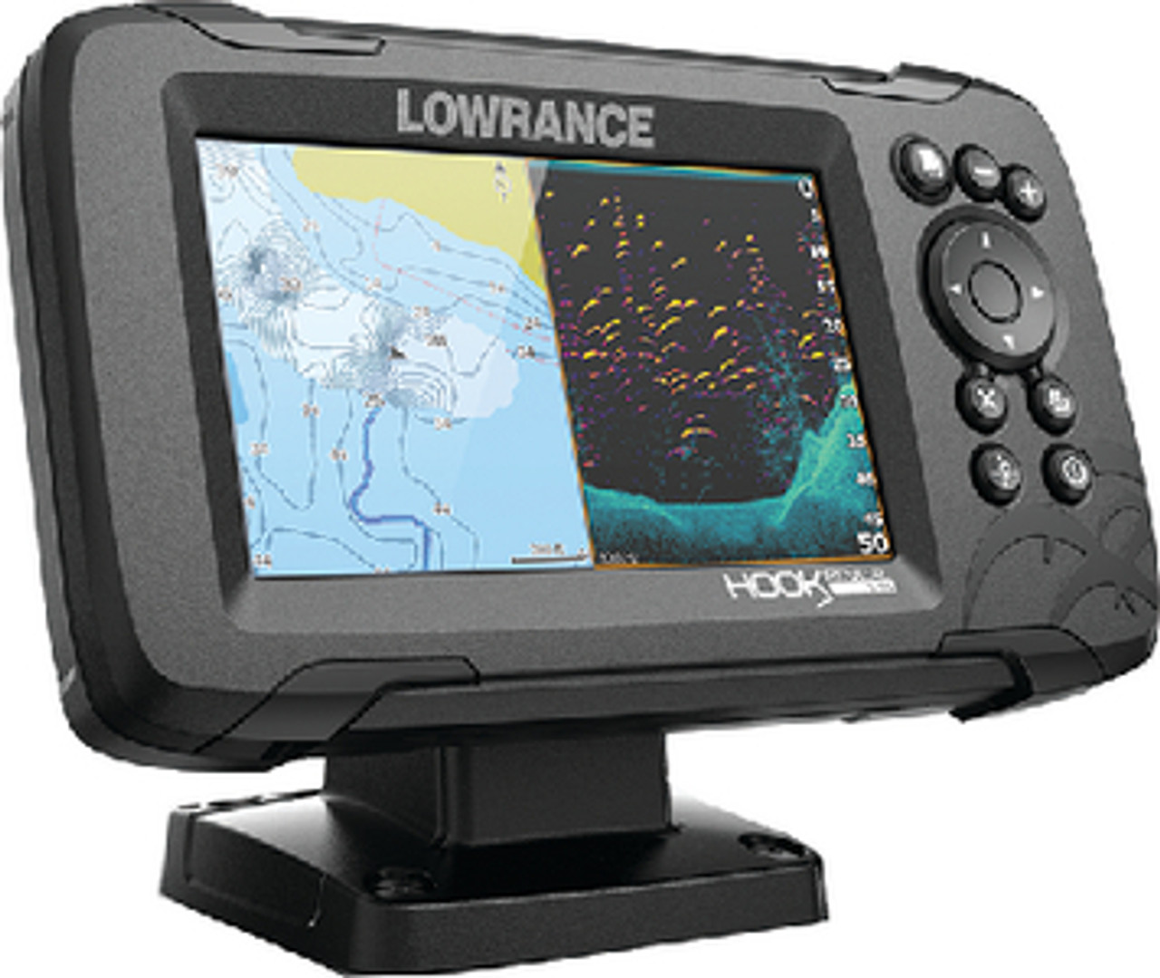 Lowrance Hook-7 Chartplotter and Fishfinder with Navionics Card and  Transducer