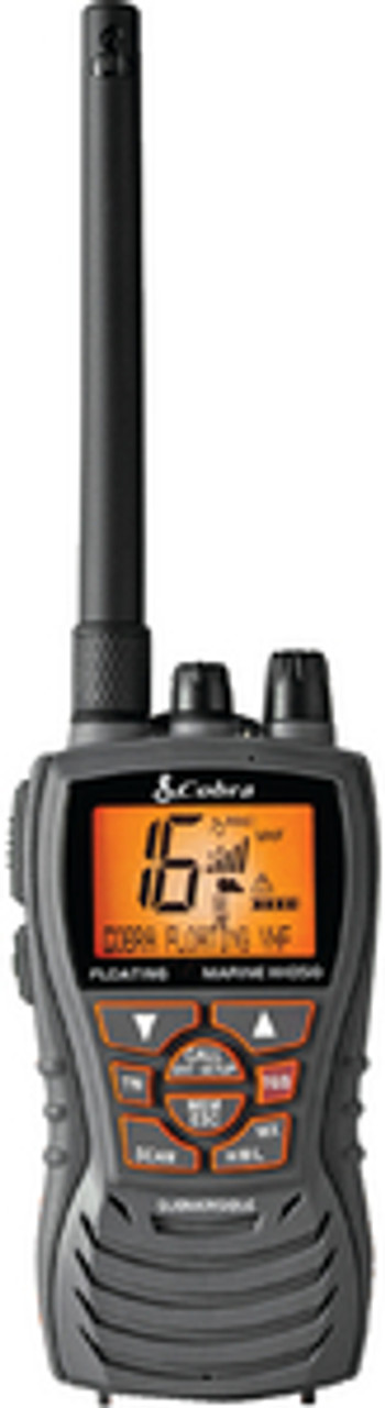 Cobra MARINEÂ® Floating VHF Handheld Radio & Noise-Canceling Microphone