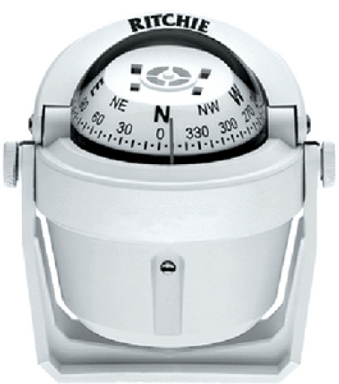 RITCHIEÂ® Navigation - Explorerâ„¢ Compass - Mount: Bracket Color: White Light: Green