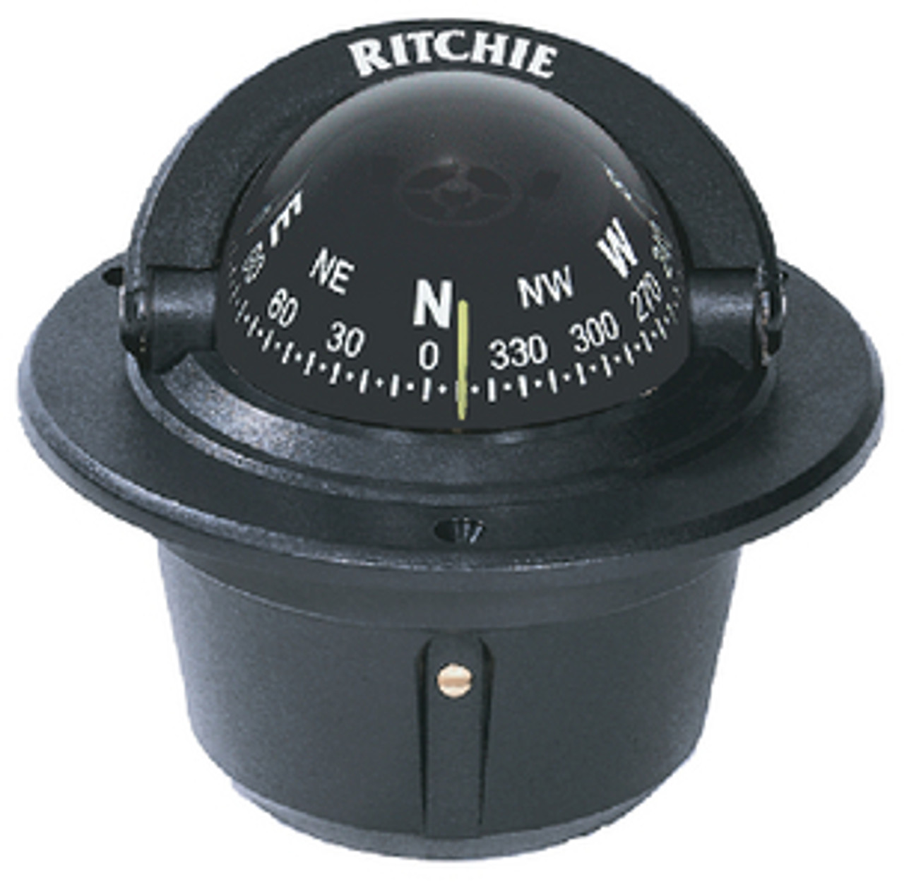 RITCHIEÂ® Navigation - Explorerâ„¢ Compass - Mount: Flush Color: Black Light: Green