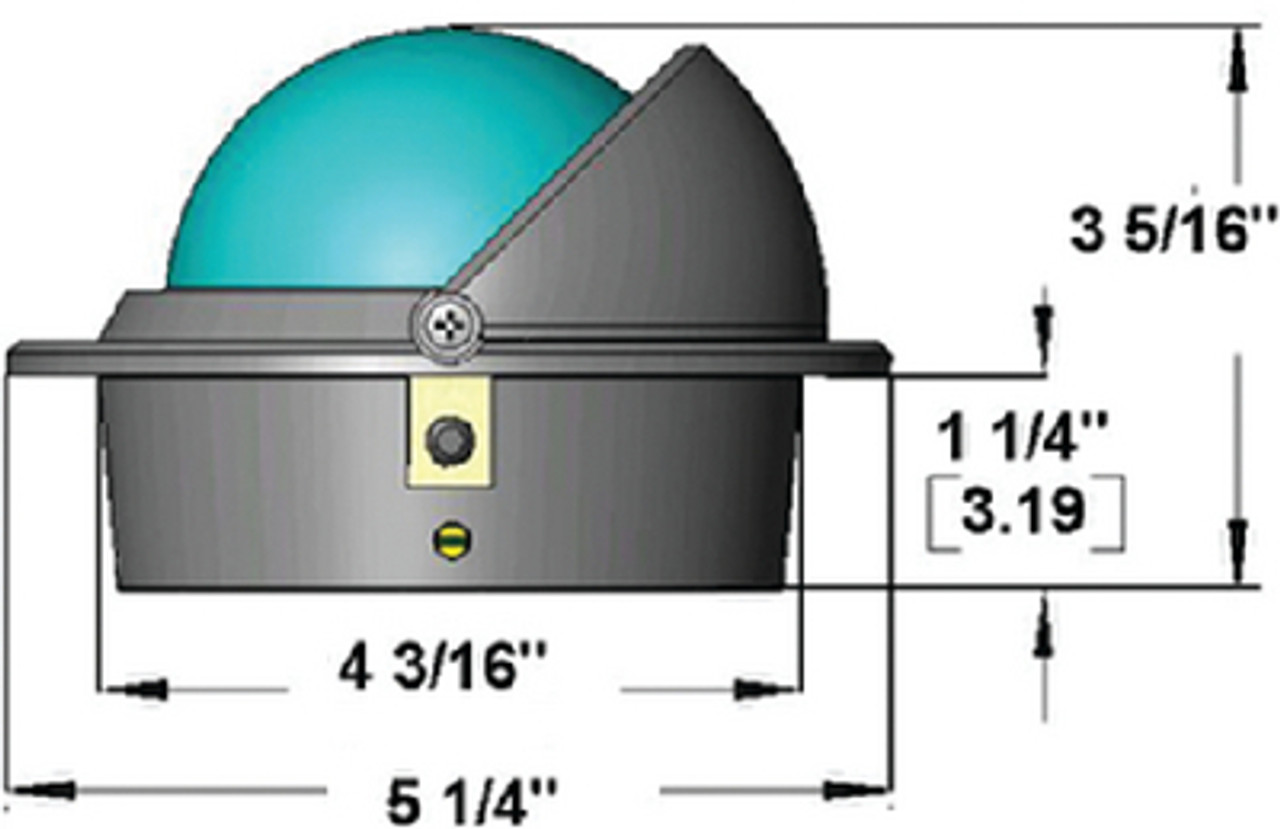 RITCHIEÂ® Navigation - VOYAGERÂ® Compasses - Mount: Flush  Color: Black  Dial: Combi Light: Green