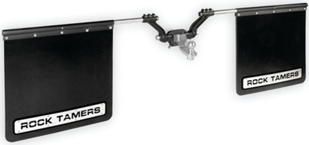 ROCK TAMERSâ„¢ - The premier "Adjustable and Removable" Mudflap System - Description: For 2.5" Ball Mount