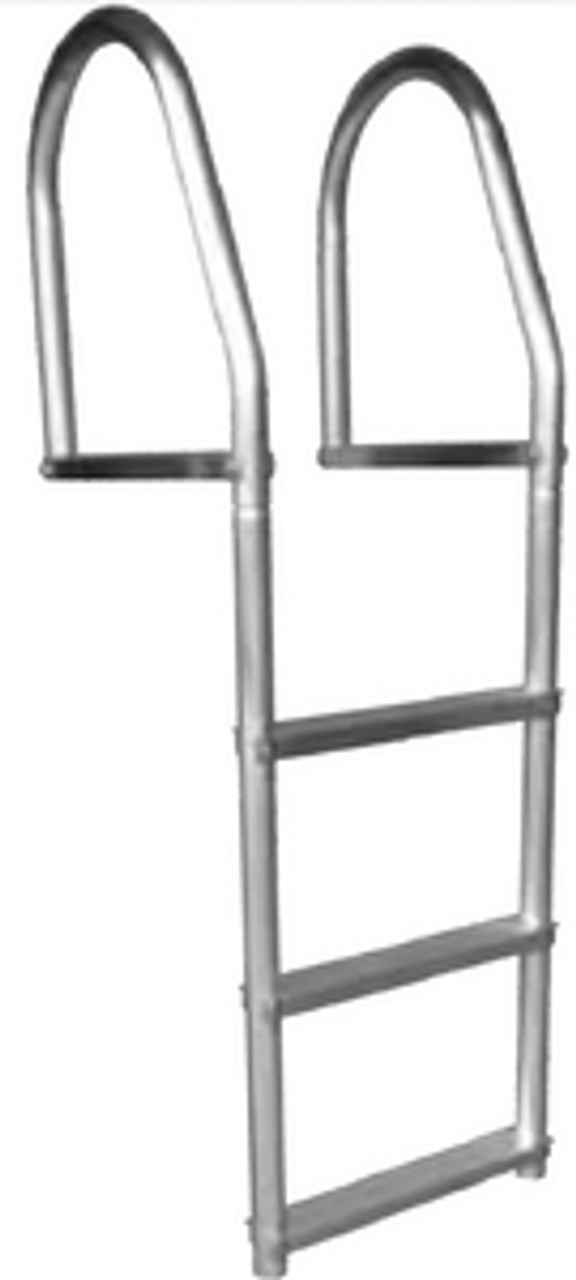 DOCK EDGE - FIXED ECO WELD FREE ALUMINUM DOCK LADDER - Steps: 3 Capacity: 500 lbs.