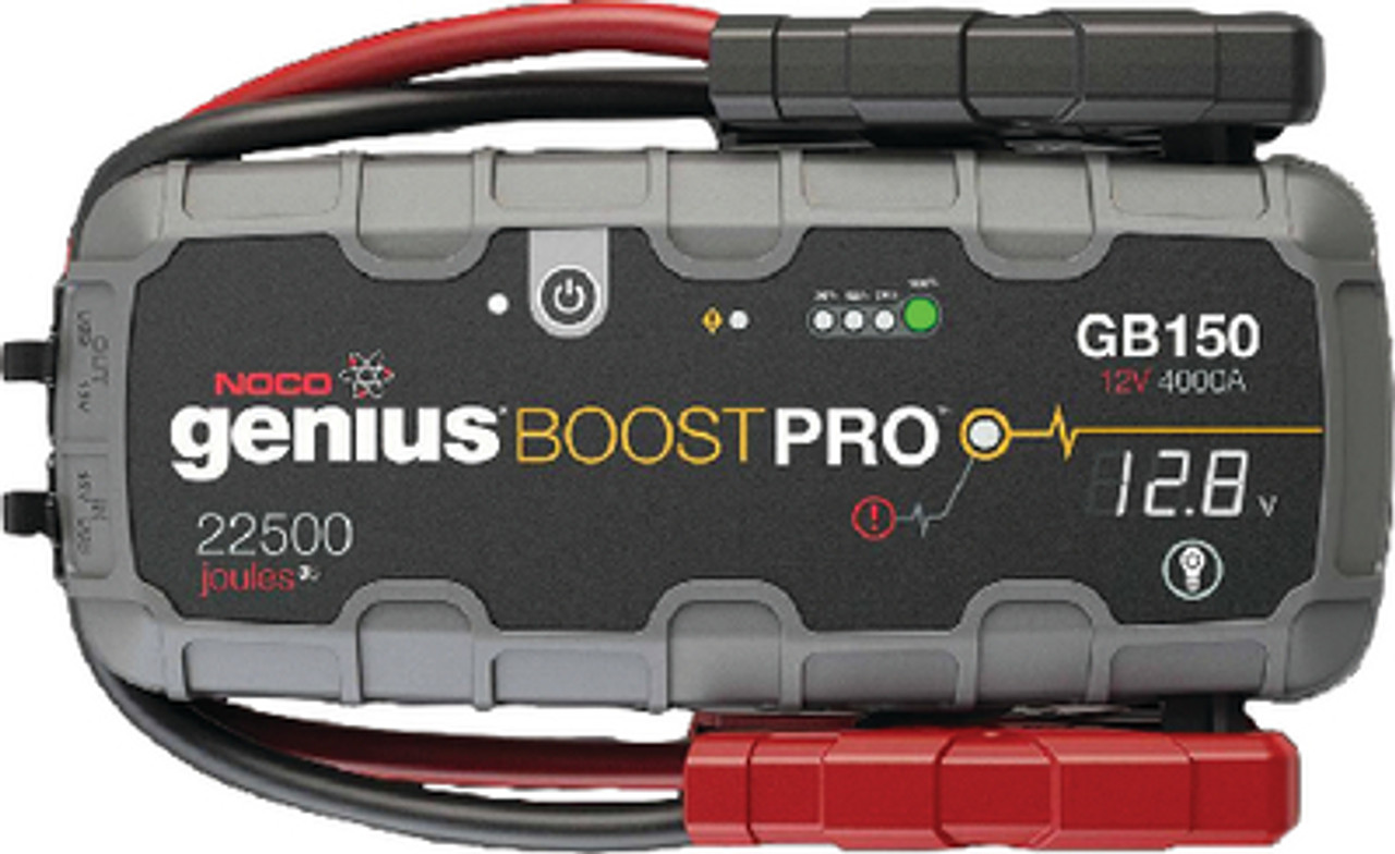 NOCO GeniusÂ®BOOST - ULTRASAFE LITH IUM ION JUMP STARTER - Amps: 3,000 For:  Gas and diesel engines up to 10+L