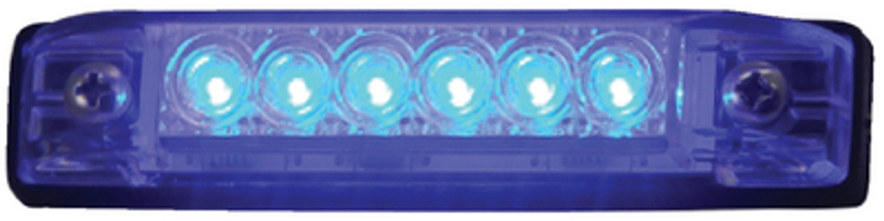 TH MARINE - SLIM LINE LED UTILITY STRIP LIGHTS - Length: 8" LEDs: 18 Blue