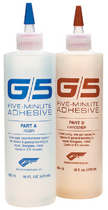 WEST SYSTEMÂ® - G/5 FIVE-MINUTE ADHESIVE - Size: 2-4 oz. bottles