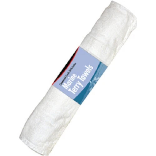 Buffalo Marine 14 Inch x 17 Inch Rewashable Cotton Terry Towels - 3 Pack Roll
